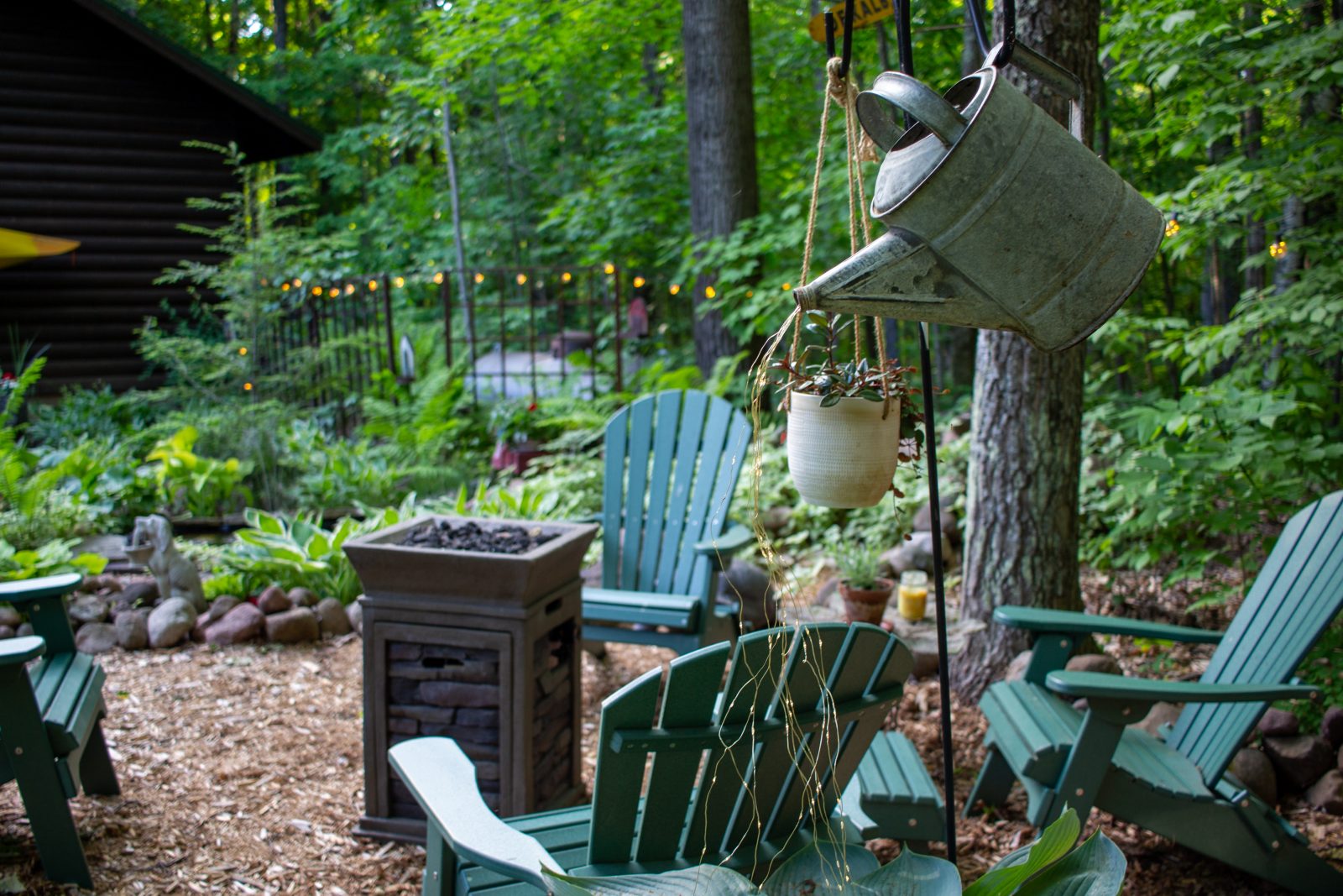 whimsical garden photo relaxation spot in wisconsin